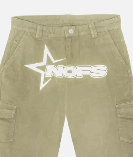 Beige NOFS Cargo Shorts (2)