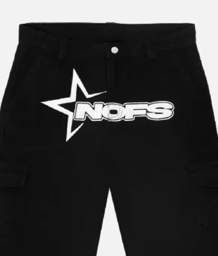 Black NOFS Cargo Shorts (2)