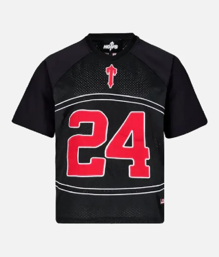 Black Nofs x Trapstar Short Sleeve NFL Jersey (1)