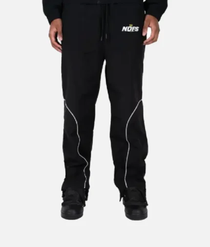 Black Noneofus Nylon Joggers (3)