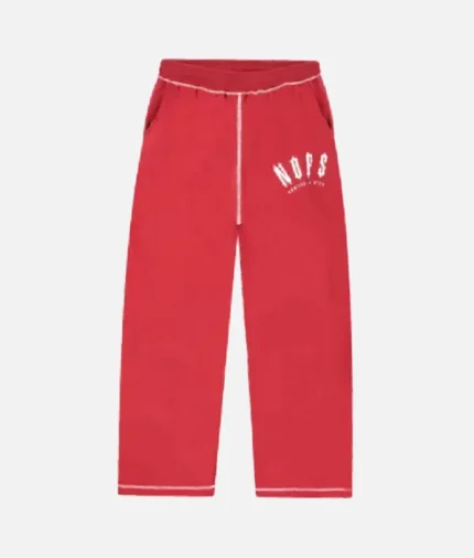 Exclusive Red Noneofus X Trapstar Joggers (1)