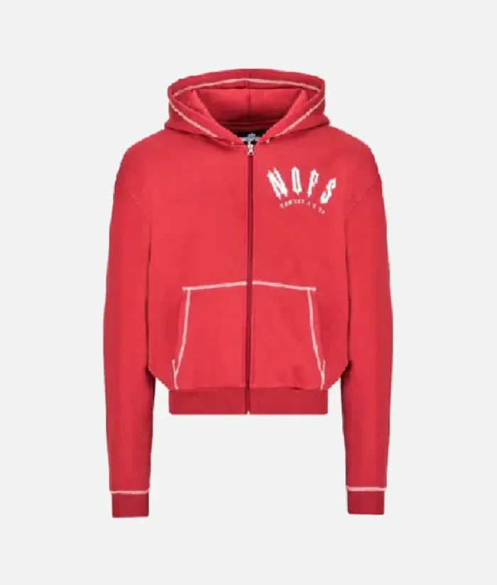 Red Nofs X Trapstar Zipper Hoodie (1)