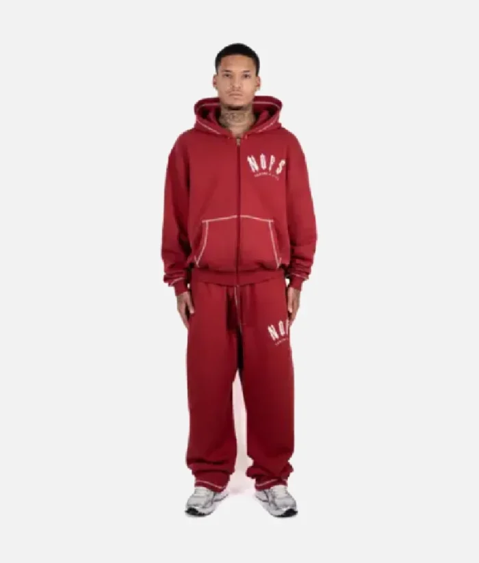 Red Nofs X Trapstar Zipper Hoodie (3)