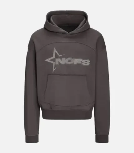 Tone in Tone Dark Grey Nofs Hoodie (1)