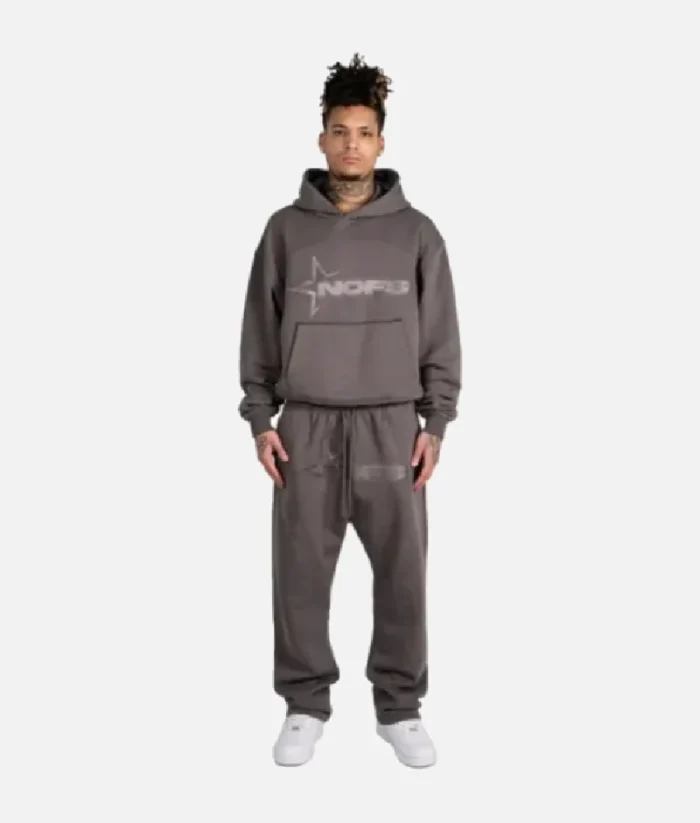 Tone in Tone Dark Grey Nofs Hoodie (3)