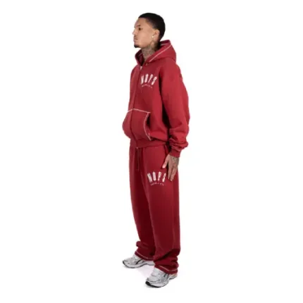 Exclusive Red Noneofus X Trapstar Sweatsuit Side Nofs.webp