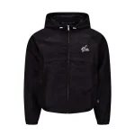 Black NOFS Hooded Zipper Windbreaker