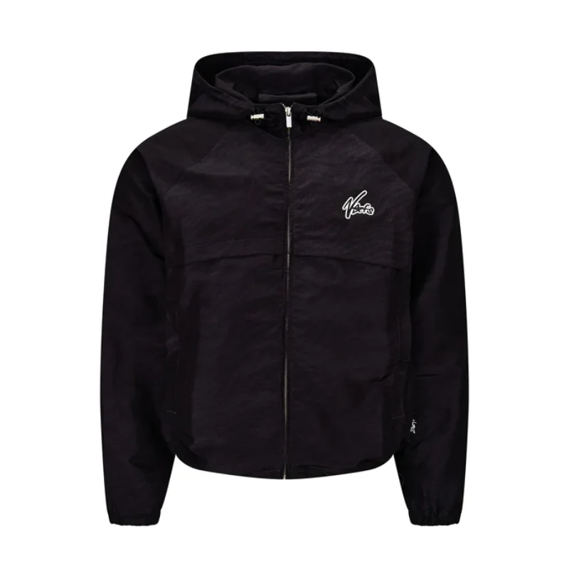 Black NOFS Hooded Zipper Windbreaker Black NOFS Hooded Zipper Windbreaker